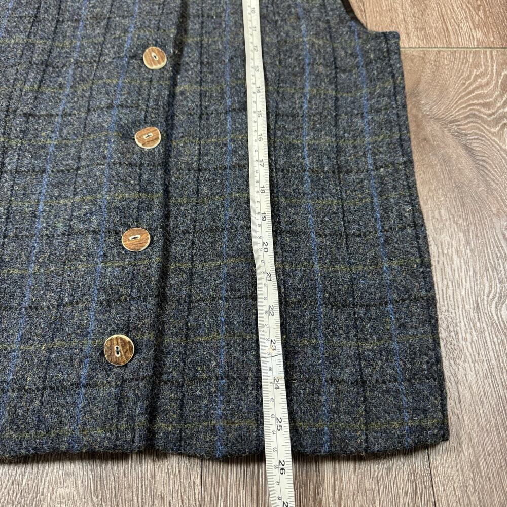 Women’s Size UK 10 US 6 Corrou Tweed Designs Harris Tweed Wool Plaid Vest - Picture 7 of 16
